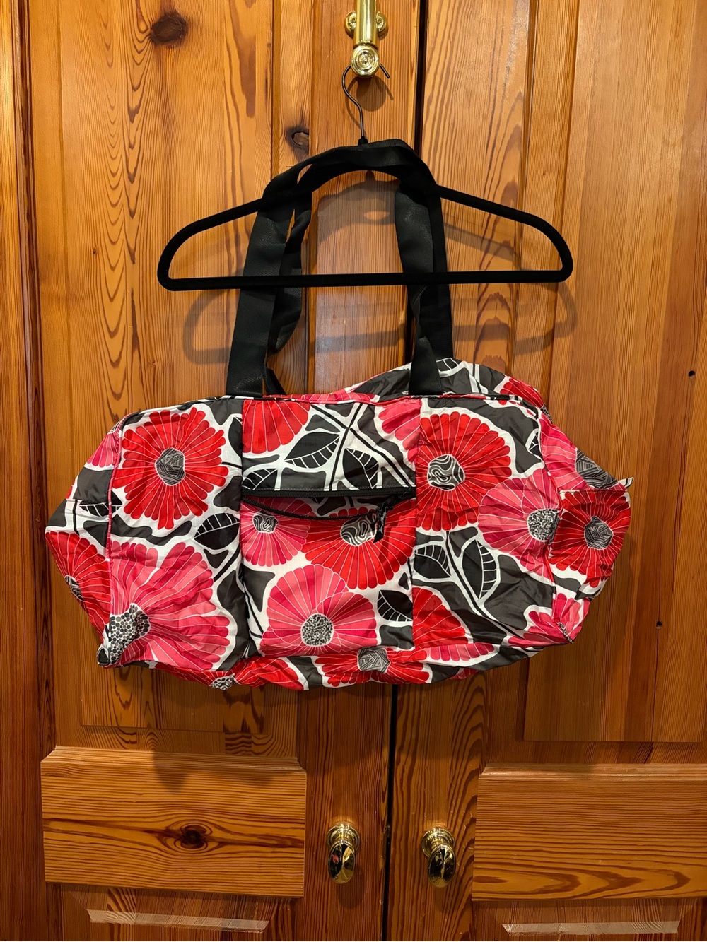 Vera Bradley Red Floral Travel Duffel